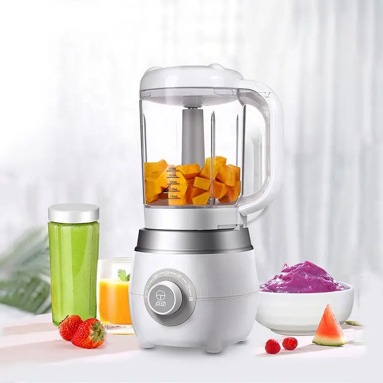 Moq kecil 600ML 5-in-1 pembuat prosesor makanan bayi Steamer makan bayi pemanasan cepat tunggal Blender Manual bebas BPA