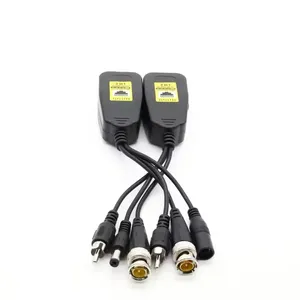 Passiva HD Video Balun con alimentazione Audio per CCTV Full Hdcvi HD-TVI HD Video connettore Balun