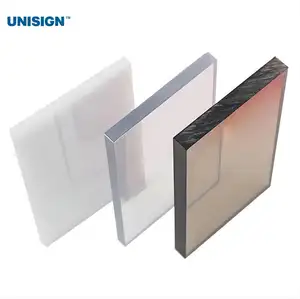 Unisign Factory Direct Perspex 4*8 pulgadas 3mm-30mm de espesor transparente plexiglás acrílico hoja tablero para corte por láser