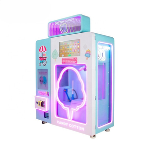 OEM製造工場 紙幣・硬貨対応 カラーファンタジー 小型ビジネス向け 全自動綿菓子自動販売機 - Product Image 1