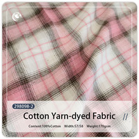 Tissu en coton teint en fil à carreaux écossais 170 g/m² pour vêtements d'enfants (garçons et filles), chemises et pantalons pour hommes et femmes