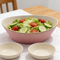 Assiette ovale en mélamine mate de style nordique, texture mouchetée, couleur unie, plateau de service pour pâtes et apéritifs