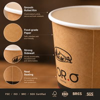 Taza de Café Aislada de Estilo Moderno y Elegante con Borde Dentado, Extra Clásica y Profesional, para Cafetería o Bar de Espresso Premium