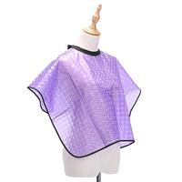 Tablier pour Salon de coiffure, tablier court violet, en Polyester, fournitures, Design de coloration, robe de barbier, pour adultes et enfants, livraison gratuite, nouvelle collection