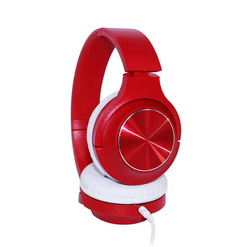 Headphone gaming pabrikan 2023 headphone merah headset komputer berkabel