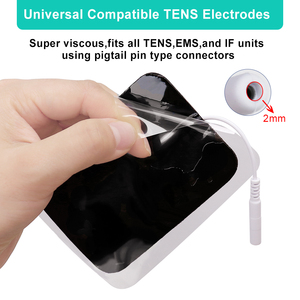 Almohadillas de Gel de Alta Calidad para Masaje de 6x9cm para Unidades <span class=keywords><strong>TENS</strong></span>, Compatibles con Conector de 2mm - Product Image 3