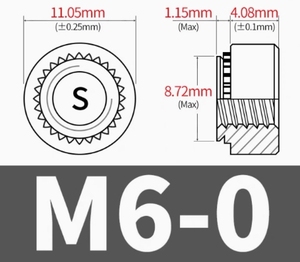 LeGood M4 Écrous à rivets auto-serrants en acier inoxydable - Product Image 5