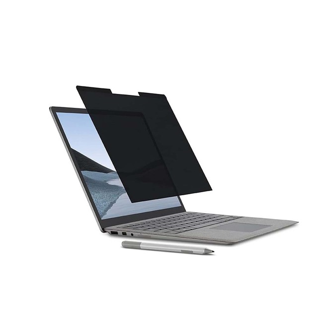 Laptop Anti-Peeping Tempered Glass Privacy Filter 4-Way Rotation Blue Light Reduction Ultra-Thin 9H Hardness Removable Screen