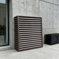 Panneau latéral en aluminium pour climatiseur, pare-soleil, isolation thermique, protection UV pour façade de bâtiment de bureau à Dubaï