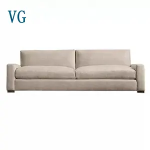 Chinesische Fabrik importiert niedrige Armlehne Wohnzimmer möbel massives Sofa Zweisitzer Wohnzimmer Sofa