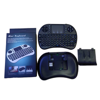 Clavier sans fil rétroéclairé LED pleine taille OEM I8 avec pavé tactile 2,4 GHz USB pour PC/Android TV Box Gaming
