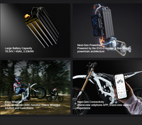 Moto tout-terrain électrique Surron Light Bee 2 X 2026, configuration originale, 78,54 V 45 Ah, version tout-terrain