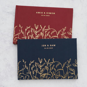 <strong>Personalised</strong> Visitor <strong>Book</strong> Gold Foil <strong>Wedding</strong> Guest <strong>Book</strong> Guest <strong>Book</strong> to Sign for <strong>Wedding</strong> - Product Image 4