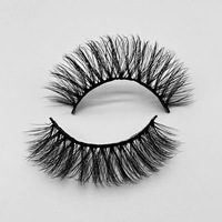 Faux cils en vison synthétique à bande complète, naturels 5D 15mm, vente en gros, marque privée, réutilisables