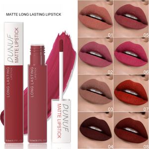 Brillo de labios mate de larga duración Dunuf con acabado brillante Crema Maquillaje mineral Representación de color de labios de terciopelo - Product Image 1