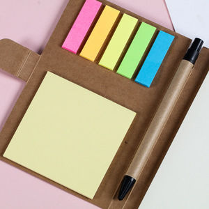 Custom-made kraft paper cover combination multi-use sticky notes office supplies, custom-made <b>memo</b> <b>pads</b>. - Product Image 2