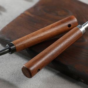Custom High Quality 15 30Ml Stainless Steel Long Walnut Wooden Handle <b>Spoon</b> Coffee Scoop Measuring <b>Spoons</b> - Product Image 3
