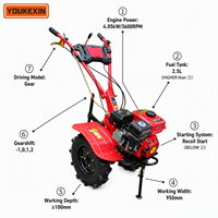 Mini Cultivadora Diésel de Accionamiento Directo Ykx, Bajo Consumo de Combustible, Tipo de Conexión Directa, OEM ODM para Proveedores Agrícolas