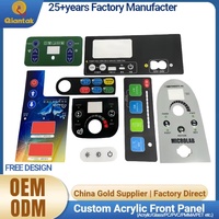 Film de recouvrement graphique en acrylique PMMA OEM, étiquette de panneau avant, adhésif 3M, film de protection graphique en plastique étanche, découpe et impression