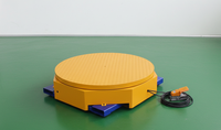 Plateau tournant électrique pour palettes de 4 pieds de diamètre, machine d'emballage, capacité de charge de 2000 kg, pour l'alimentation, les boissons, les vêtements, à moteur