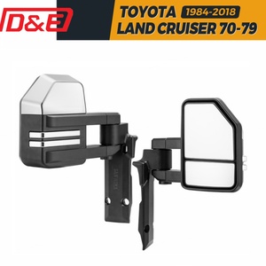 Espejos Retrovisores Extensibles Manuales Negros y Plateados para Land Cruiser 70-79 1984-2019 - Product Image 2