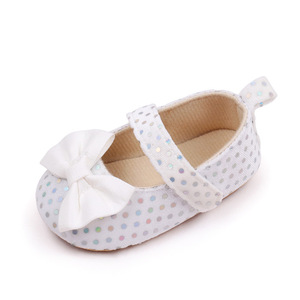 Sandales d'automne 2026 pour nouveau-né fille, modèle Princesse, à enfiler, respirantes, tige en PU, doublure en coton, semelle extérieure en caoutchouc, motif uni, 0-1 an - Product Image 3