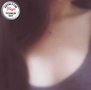 M1.2 ASTM F136 Titane Micro Filetage Interne Fin Croix Cœur Ancrage Dermal Bijoux de Piercing pour le Corps et le Visage Prix de Gros - Product Image 6