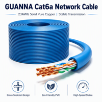 Produsen Terpercaya Kabel Ethernet Terproteksi 10Gbps Cat6a S/FTP CCA 4 Pasang RJ45 untuk Router WiFi 7 Kota Pintar