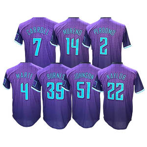 2025 nuevo Jersey de béisbol americano cosido superior barato Arizona #22 Naylor #39 Burnes #4 Marte #7Carroll Jersey de equipo personalizado - Product Image 3