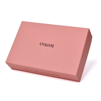 Boîte cadeau cosmétique rigide personnalisée avec couvercle et base, insert en pulpe et logo gaufré – Fabricant d'emballages de luxe écologiques