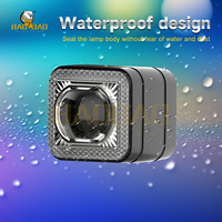 BAOBAO BB2338 éclairage projecteur Flash blanc jaune Mini conduite LED antibrouillard lampe phare pour moto vélo
