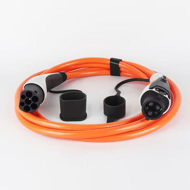 Senhao New Type 2 to Type 1 J1772 EV Charging Cable 7kw 32a 5M Orange