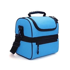 Fashionable Large Insulated <b>Lunch</b> <b>Box</b> Cooler Tote <b>Bag</b> Double Deck for Adults-Men and Women - Product Image 1