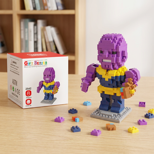 Wisehawk Mini Blocchi da Costruzione Supereroe Thanos Action Figure - Stile Militare Cartoon, Modello da 315 Pezzi, Giocattolo per lo Sviluppo dell'Intelligenza - Product Image 1