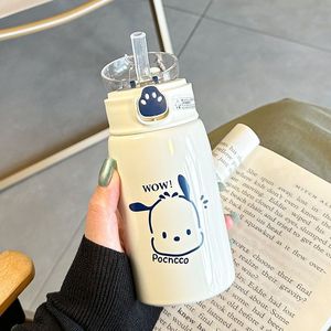 Sanrio Cute Cat Paw Straw Thermos Cup 316 Stainless Steel Large Capacity Back To School Tumbler - Product Image 5