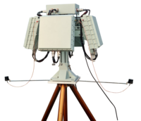 Sistem Radar Pemantauan Jarak Pendek Portabel Sistem Anti-Drone Detektor Drone Tahan Cuaca Tahan Air Kontrol Jarak Jauh
