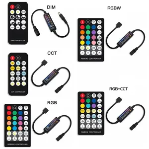 用于单色/CCT/ RGB / RGBW / RGB + CCT的发光二极管条射频遥控器DC5V 12V 24V 6A