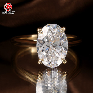 IGI Certified Lab Grown Diamond <strong>Solitaire</strong> <strong>Ring</strong> 14K 18K Solid Gold Oval Cut DEF VVS Engagement Wedding Band Custom Jewelry - Product Image 2