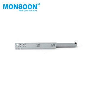 Glissière de <span class=keywords><strong>tiroir</strong></span> escamotable à double extension pour meuble de cuisine, style européen, fermeture amortie, dissimulée, à montage <span class=keywords><strong>sous</strong></span>-plaque, avec broches - Product Image 4