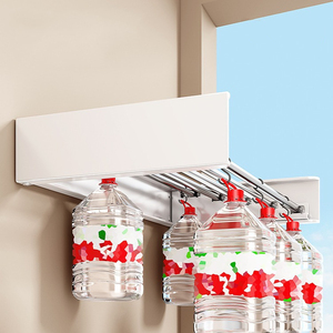 60cm Drying Space 304 Stainless Steel Tube Heavy Duty 23/31 Inch <strong>Wall</strong> <strong>Mounted</strong> <strong>Clothes</strong> Drying Rack With 4/5 <strong>Rails</strong> - Product Image 3