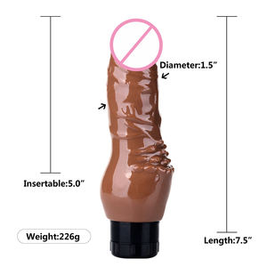 Dildo Premium en TPR au toucher réaliste avec texture réaliste et prise en main confortable pour le plaisir <span class=keywords><strong>intime</strong></span> et l'exploration sensuelle des femmes - Product Image 6