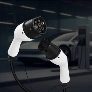 Kabel pengisi daya mobil Level 2 ev energi baru kabel pengisian daya cepat soket CEE 32A ke kabel pengisi daya EV 16A