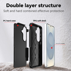 Funda Protectora para Teléfono <span class=keywords><strong>Samsung</strong></span> Galaxy S26 Ultra, de Alta Calidad, PC+TPU 2 <span class=keywords><strong>en</strong></span> 1, Doble Protección, Anti-Caídas, Anti-Polvo, Resistente a Arañazos, Acabado Mate - Product Image 3