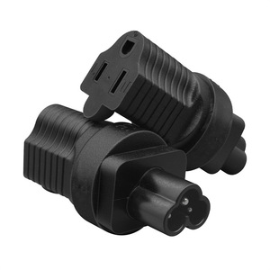 <span class=keywords><strong>Adaptateur</strong></span> secteur en cuivre noir IEC C6 vers NEMA 5-15R 15A 125V trèfle vers convertisseur de <span class=keywords><strong>prise</strong></span> électrique américaine avec <span class=keywords><strong>prise</strong></span> - Product Image 1