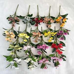 Fábrica de Flores Meiyu, Ramo de Margaritas Artificiales PU10, Cabezas de Margaritas para Decoración del Hogar, Arreglo Floral, Adorno - Product Image 1