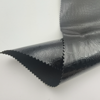 Tissu en cuir PU extensible et absorbant à motif crocodile artificiel effet miroir pour vêtements