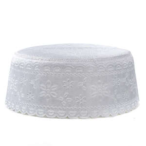 Chapeau kufi tricoté en coton à motif serpent, brodé sur mesure, marque Yasin, pour musulmans Hui, chapeau de prière islamique pour l'été - Product Image 5