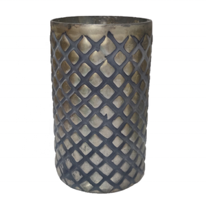Vente en gros de grand vase cylindrique en verre transparent vase de table vintage en cristal Ins de luxe pour les fleurs de mariage grand design à motifs - Product Image 1