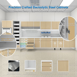 Plinthe moderne d'armoire d'acier inoxydable de 2 portes résistantes commerciales pour l'usage de <span class=keywords><strong>clinique</strong></span> d'hôtel de cuisine de maison de supermarché de salle à manger - Product Image 3