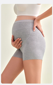 Sous-vêtements de grossesse confortables en tricot pour femmes YIYI, culottes de maternité à taille haute antidérapantes, shorts de grossesse extensibles sans couture - Product Image 3